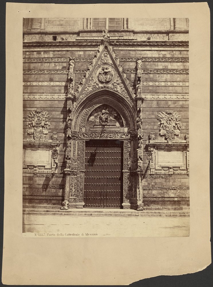 Door of the Cathedral of Messina by Sommer and Behles