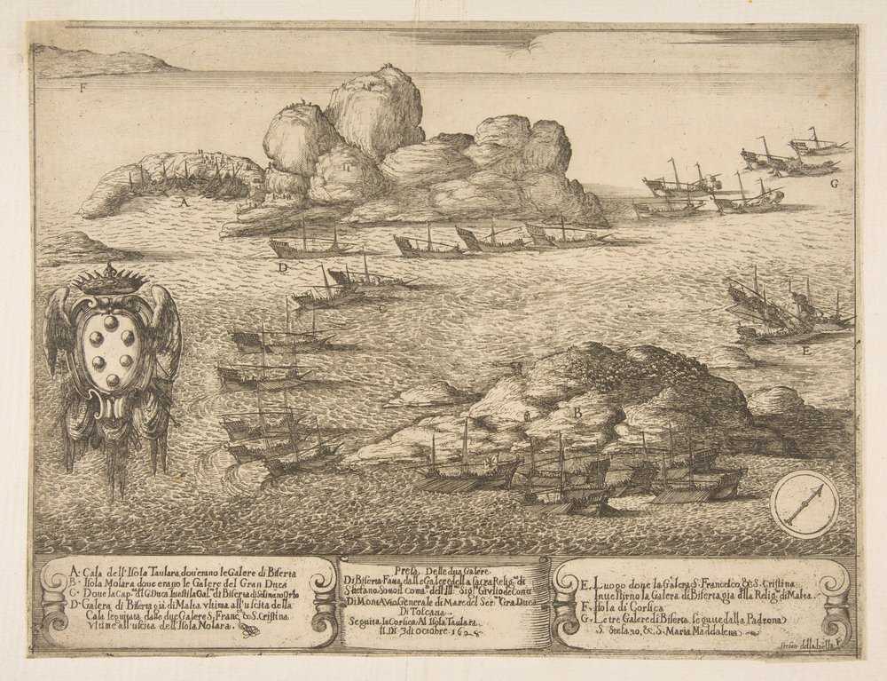 Capture of Two Galleys at Byserta by Stefano della Bella