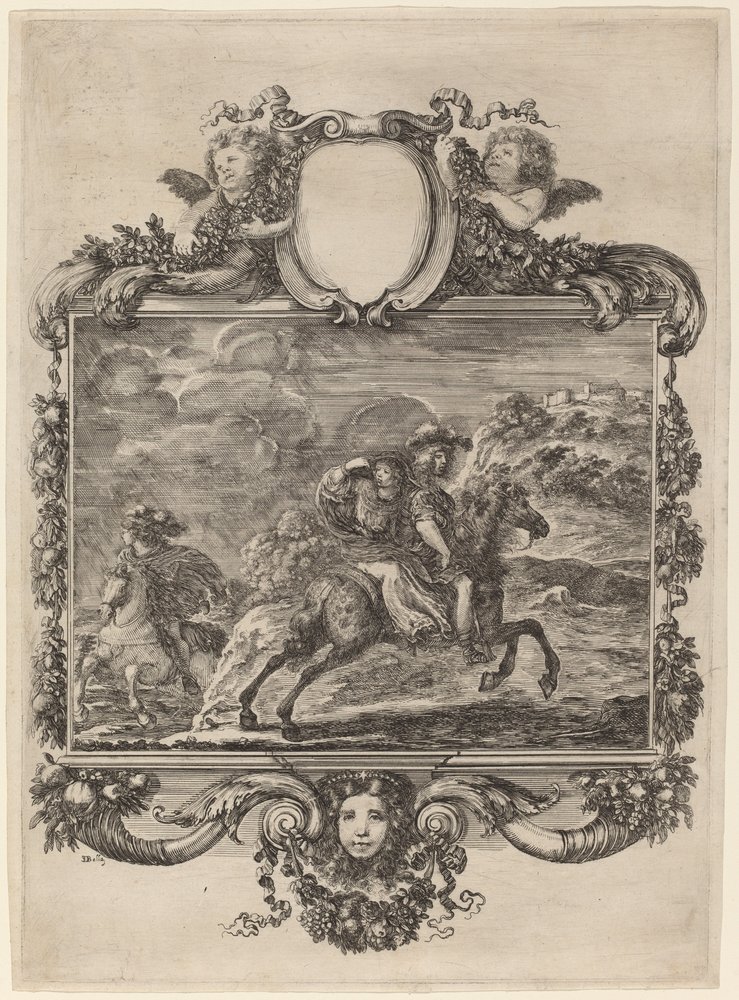 Clovis and Clotilda by Stefano della Bella: Fine art print