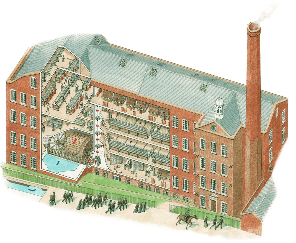 Quarry Bank Mill, Styal, Cheshire by Stephen Conlin