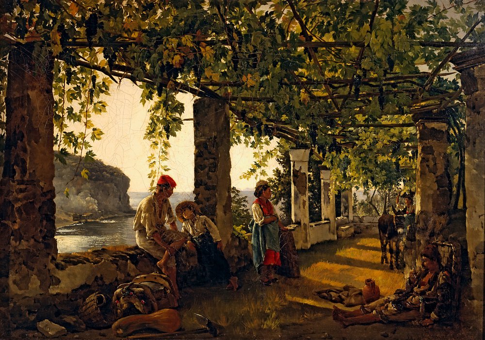 Veranda Covered with Grapevines by Sylvester Shchedrin