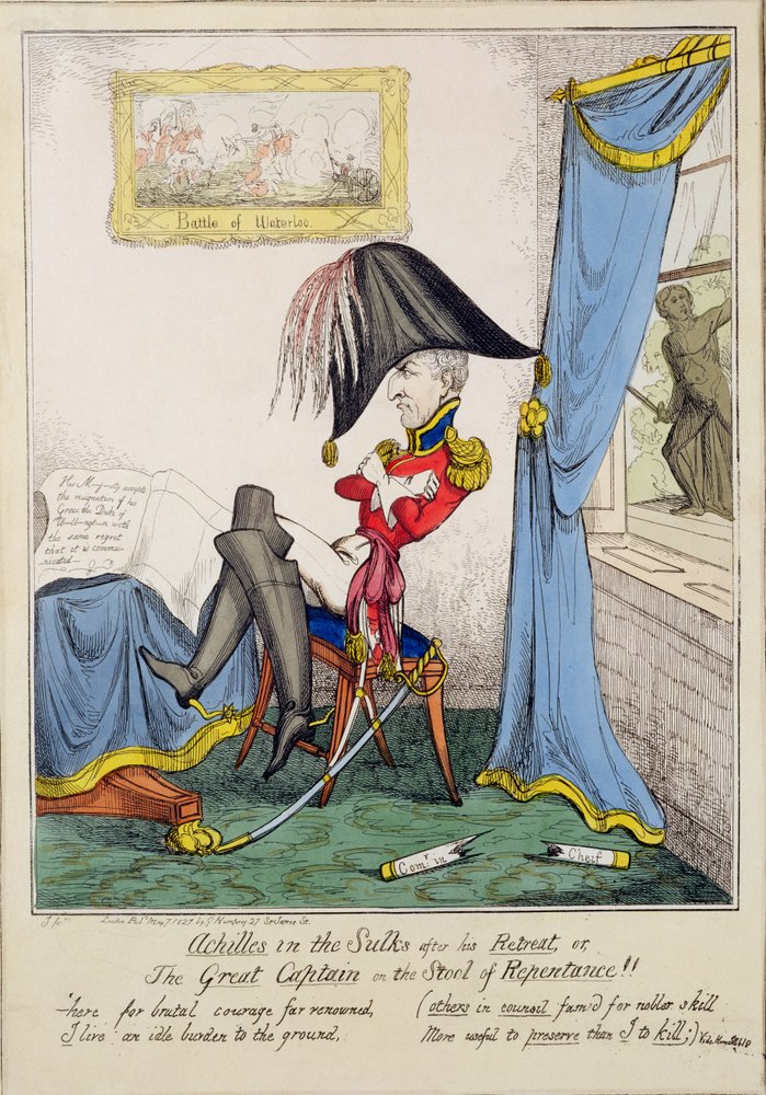 Achilles in the Sulks After His Retreat or, The Great Captain on the ...