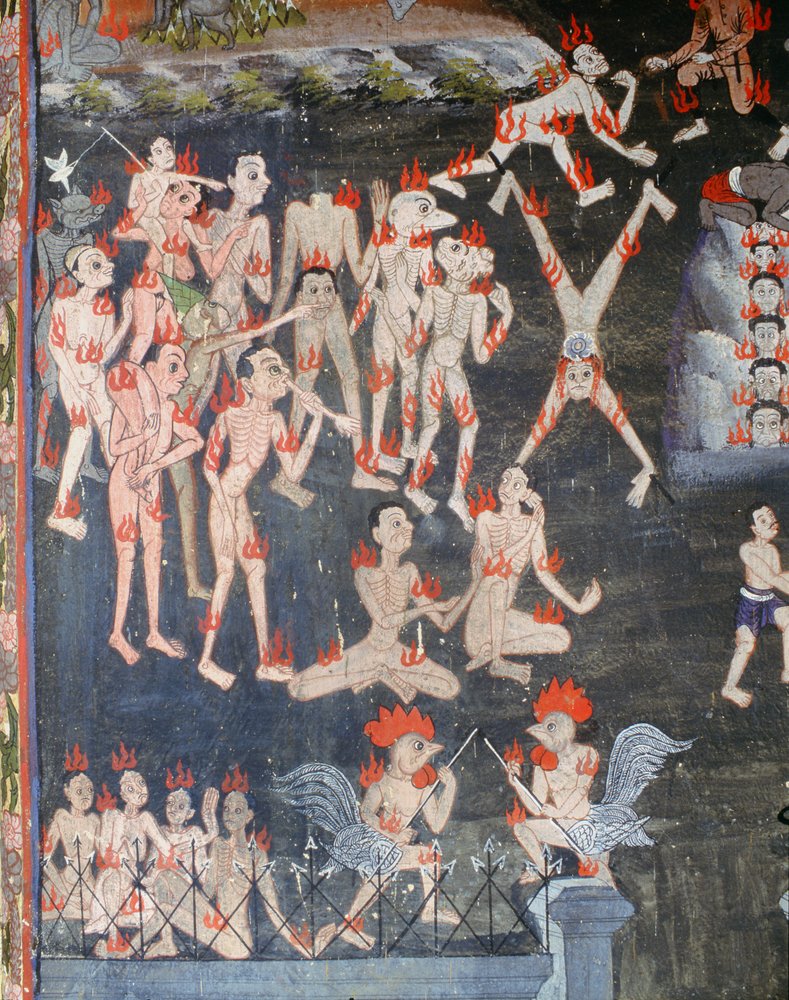 Scene of an inferno by Thai School: Buy fine art print