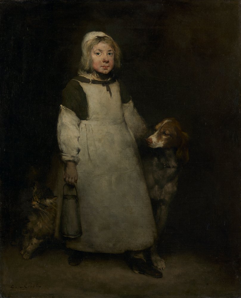 The Little Milkmaid by Theodule Ribot