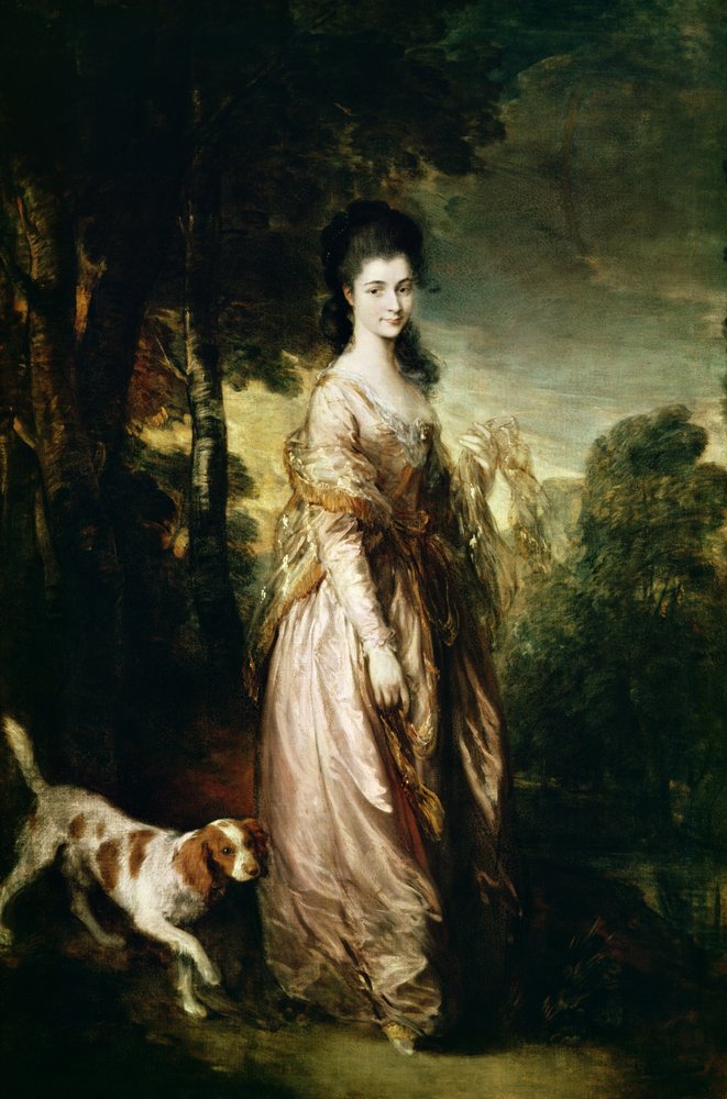 Portrait of Mrs. Lowndes-Stone (1758-1837), c. 1775 by Thomas Gainsborough