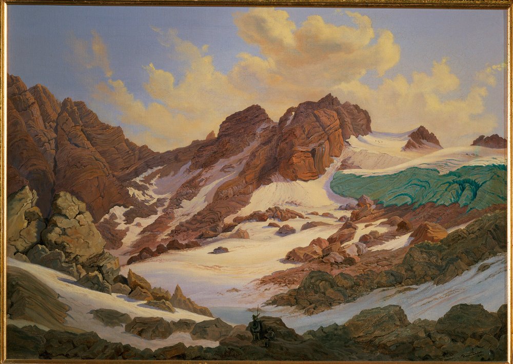 The Dachstein, Seen from Gosau by Thomas Ender