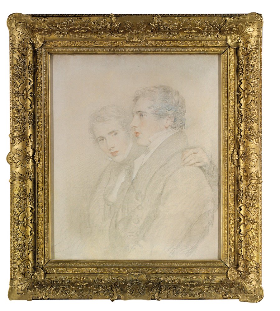 Double Portrait of Richard Rowland Bloxam and Andrew Bloxam, Half-Length, in Profile, on the Eve of Their Departure for the Sandwich Islands [Hawaii] in 1823 by Thomas Lawrence