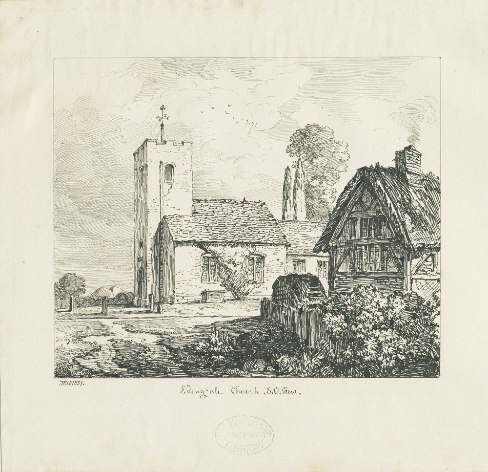 Edingale Church by Thomas Peploe Wood: Buy fine art print