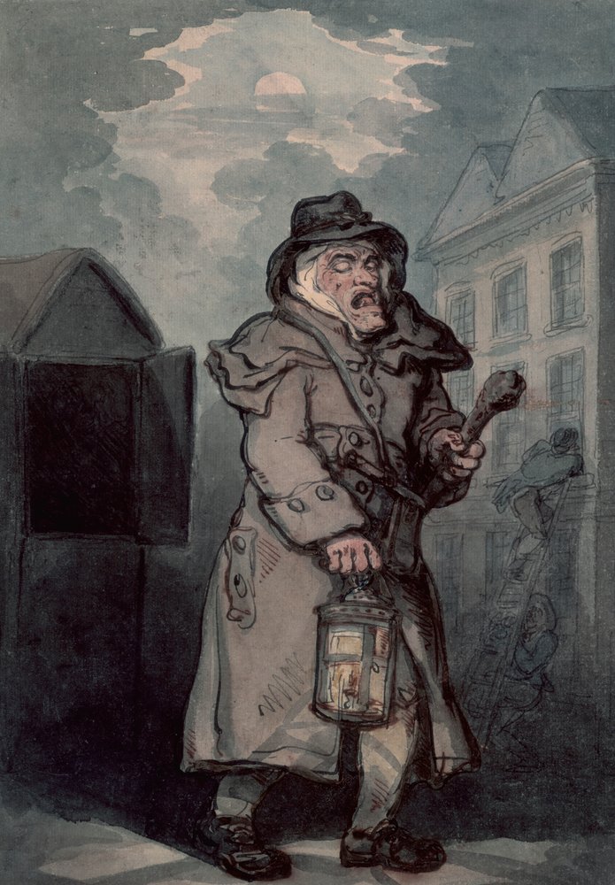 Night watchman by Thomas Rowlandson