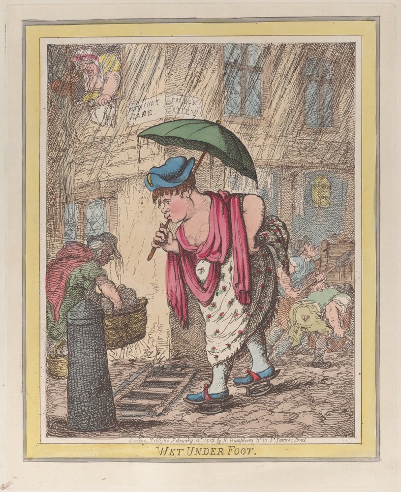 Wet Under Foot by Thomas Rowlandson