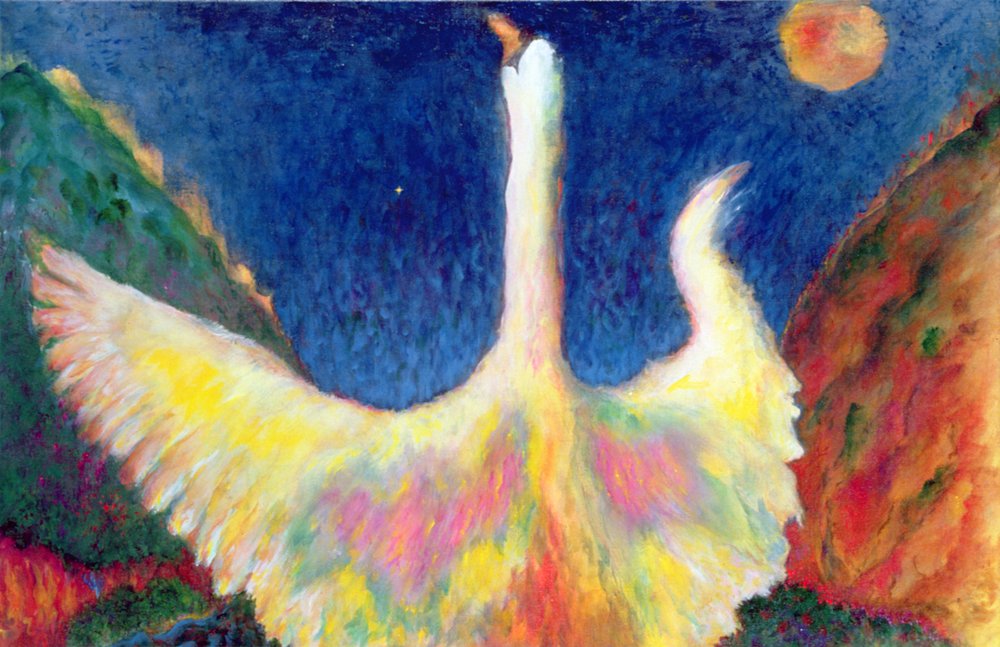 Leda and the Swan by Tom Cook: Premium art reproduction