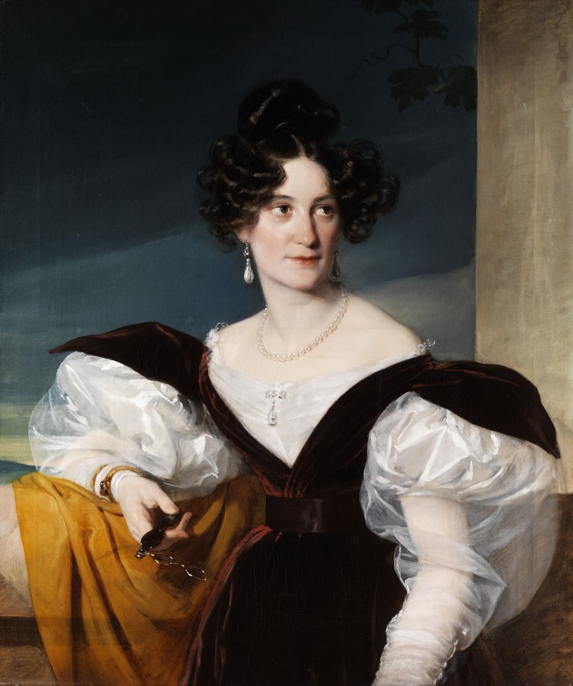 Portrait of a Lady with Lorgnette by Unbekannt Unbekannt