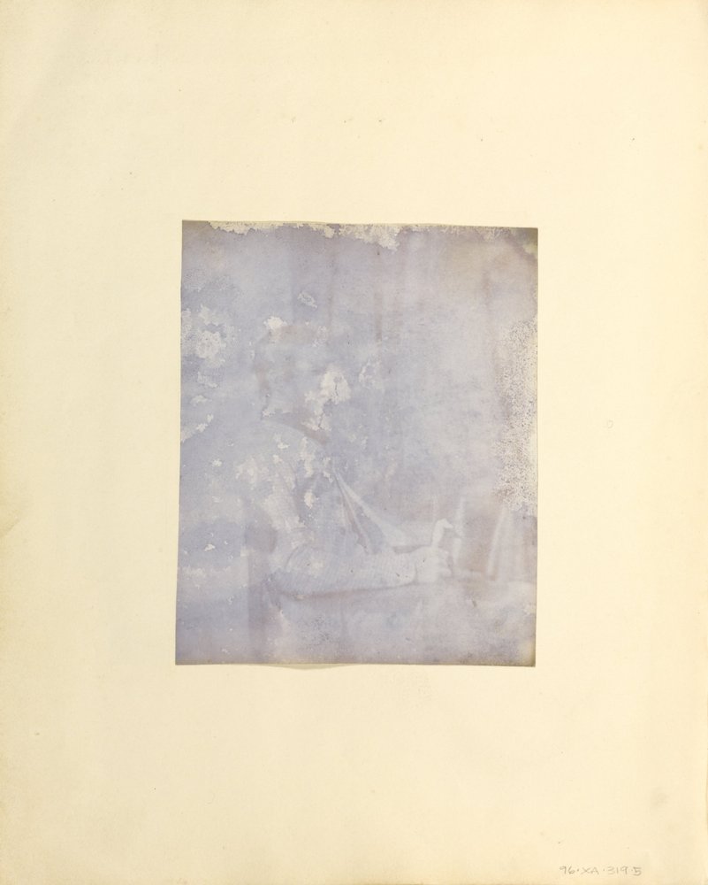 Profile Portrait of a Seated Man Holding a Book by Unbekannt Unbekannt