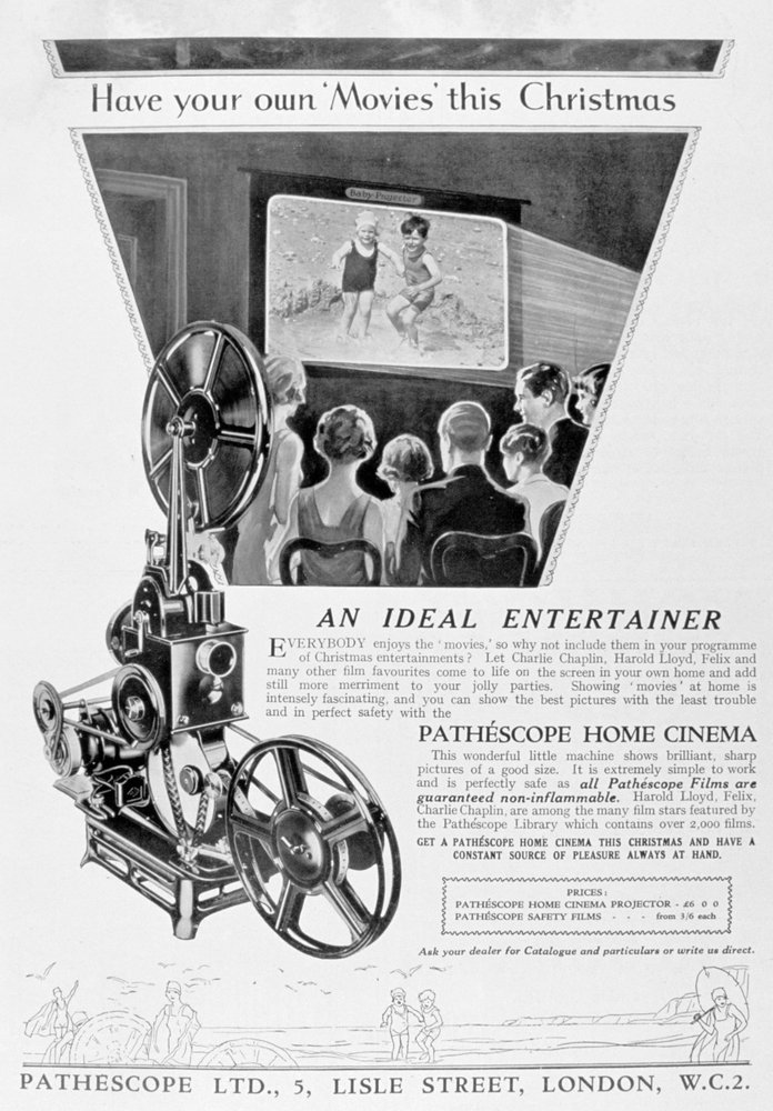 Advert for the Pathescope Home Cinema, 1928 by Unbekannt