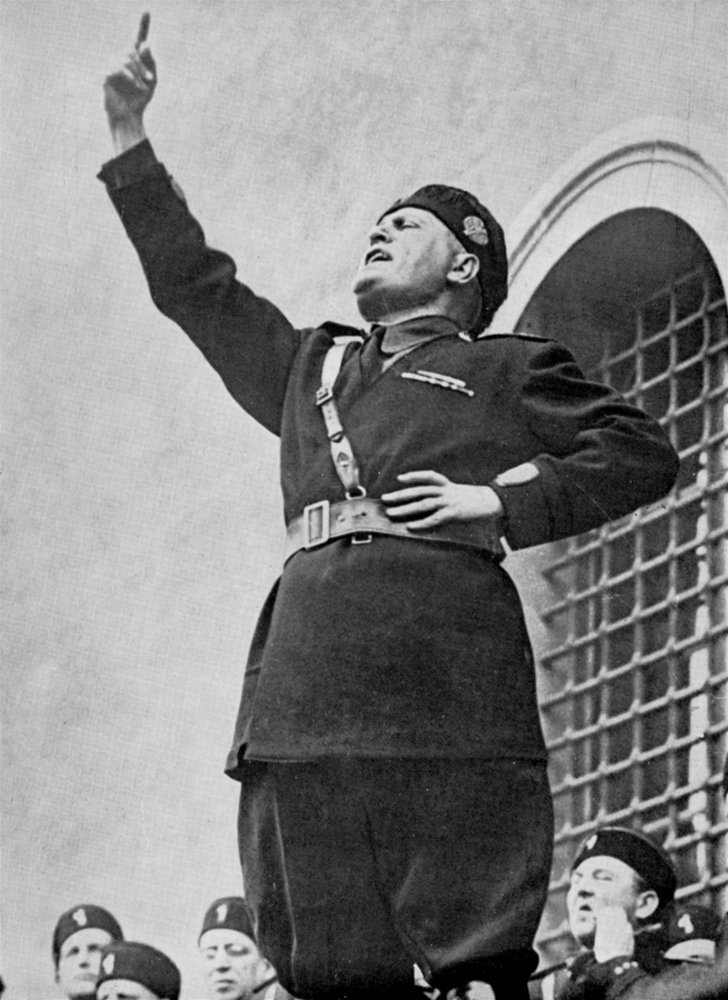 Benito Mussolini Italian Fascist Dictator C 1930s