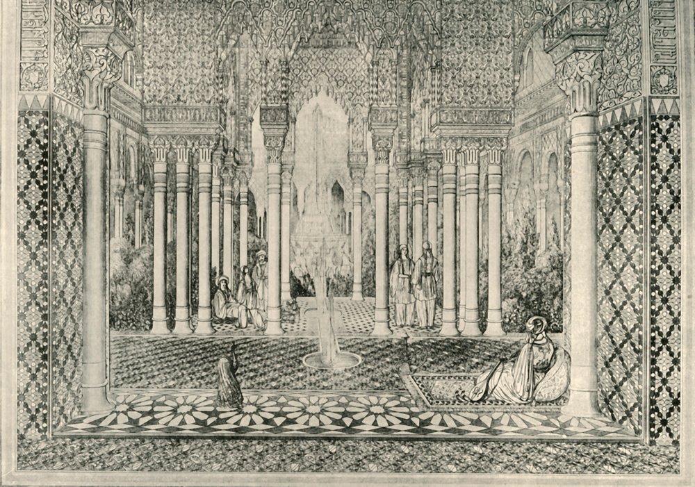 Entrance to the Court of the Lions by Unbekannt