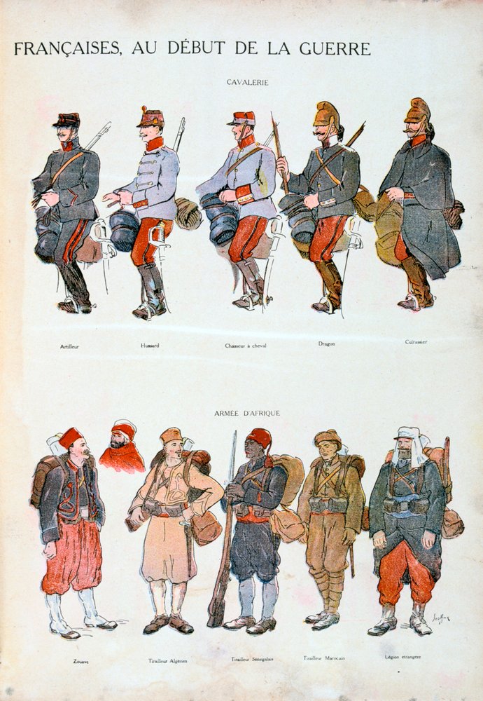 ww1 soldier uniform drawing