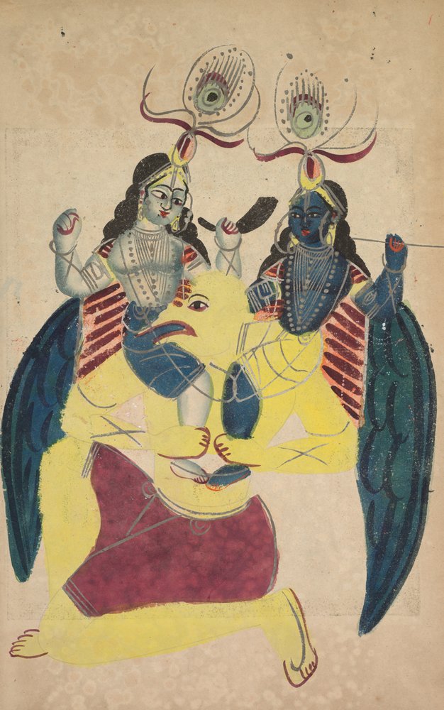 Garuda Carrying Balarama and Krishna by Unbekannt