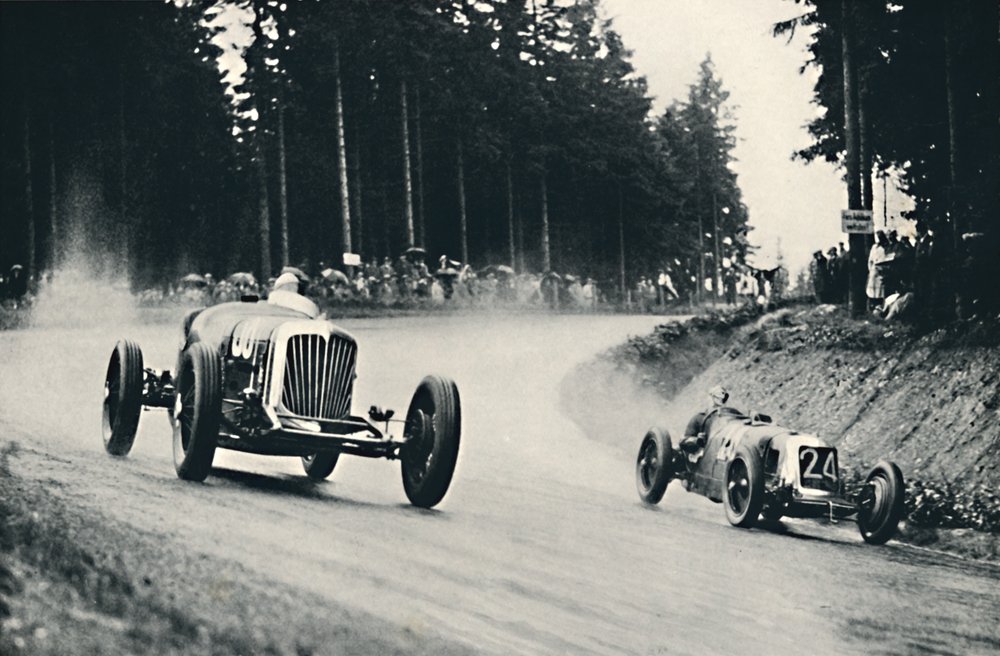 Motor Racing on the Nürburg Ring by Unbekannt