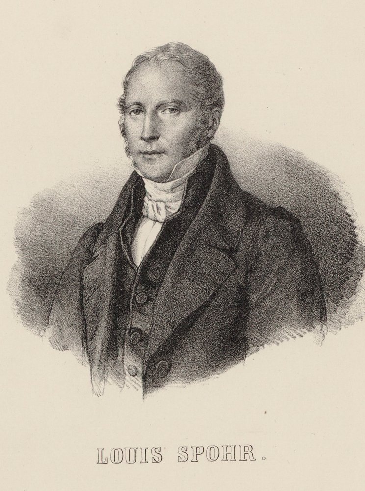 Portrait of the Violinist and Composer Louis Spohr, 1784-1859 by Unbekannt