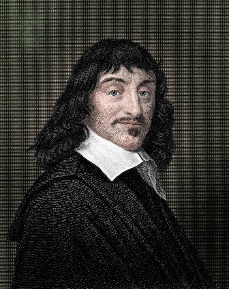 Rene Descartes, French philosopher and mathematician by Unbekannt