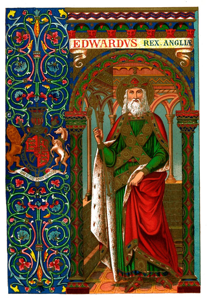 St Edward the Confessor, 1886 by Unbekannt: Fine art print