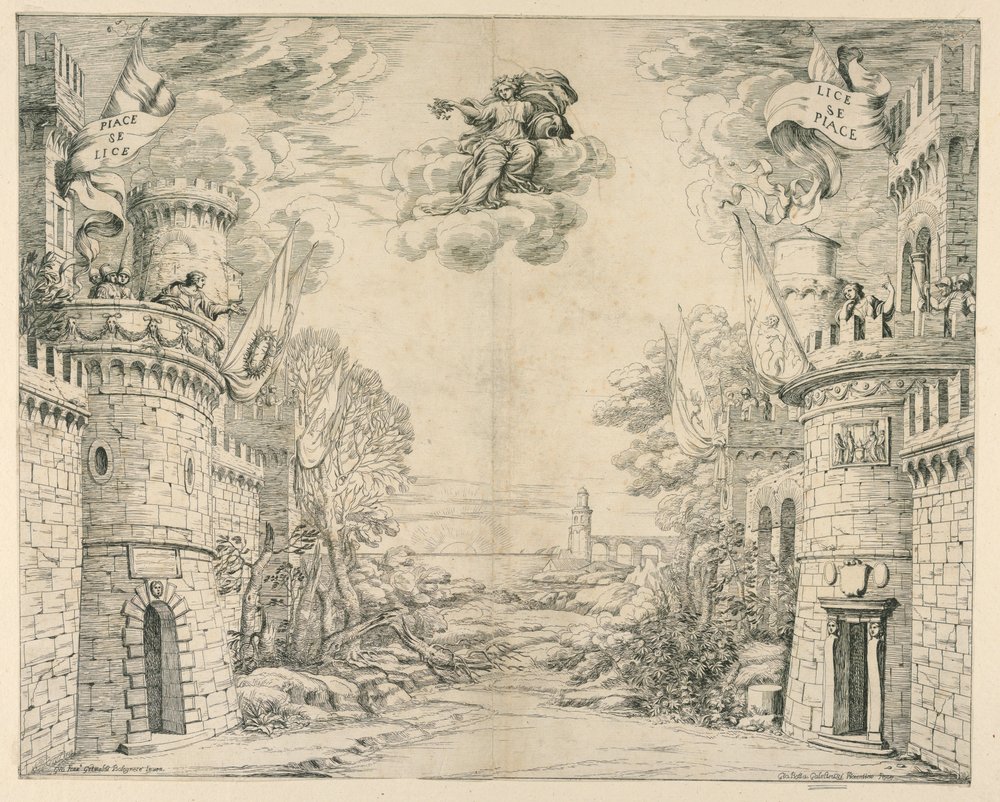 Stage Set for Il Trionfo della Pietà by Unbekannt