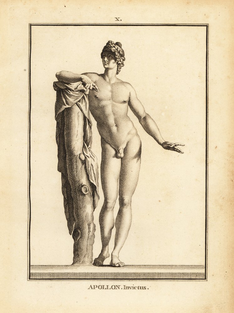 Statue des Apollo Invictus von Unbekannt: Kunstdruck