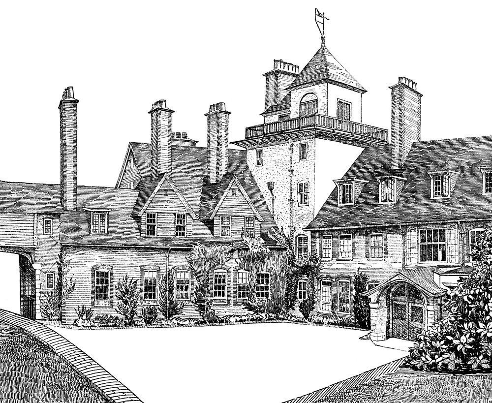 The Court Yard, Standen, East Grinstead by Unbekannt