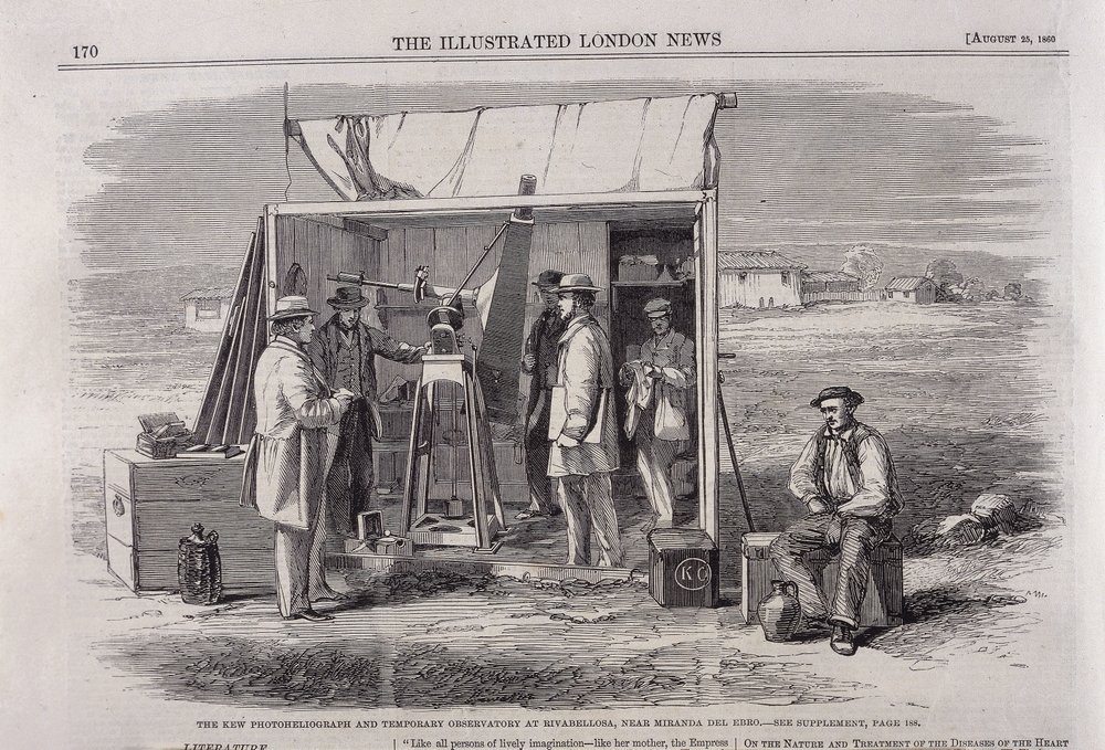The Kew Heliograph Being Used in an Eclipse-Viewing Expedition to Spain by Unbekannt