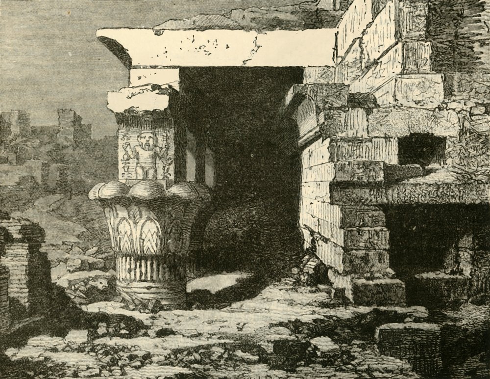 The Ruins at Denderah, 1890 by Unbekannt