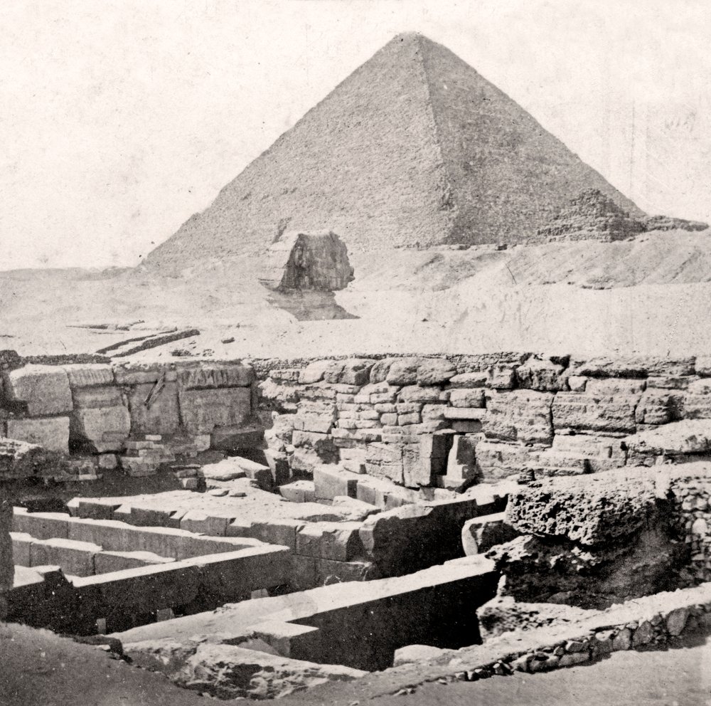 The Sphinx and the Great Pyramid, Egypt, Early 20th Century by Unbekannt