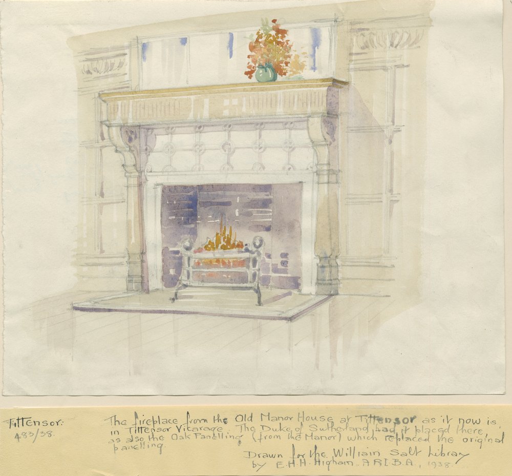 Tittensor - Fireplace from Manor House by Unbekannt