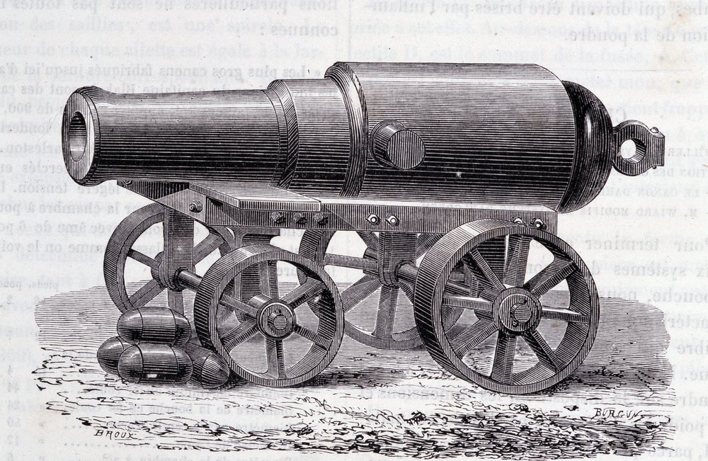 A Blakely rifle - The Blakely Canon at the London Expo (1862)