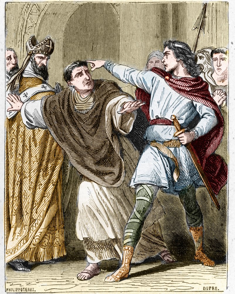 Childeric II, King of the Franks from 670 to 673, had the Bishop Saint ...