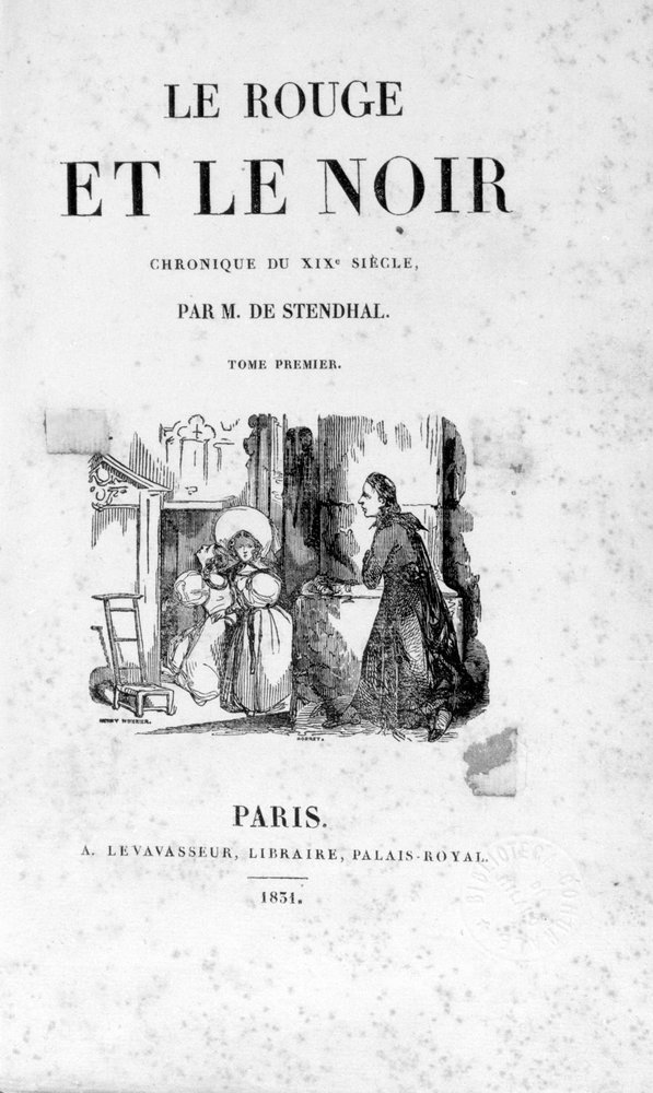 Frontispiece of „Red and Black“ by Stendhal by Unknown artist
