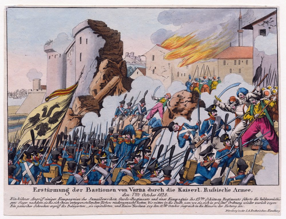The Storming of the Bastions of Varna by the Russian Army on September 1828 by Unknown artist