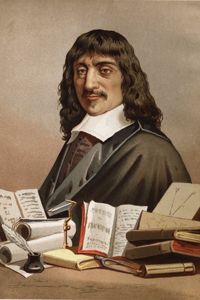 Portrait of René Descartes (1596-1650). From La Ciencia y