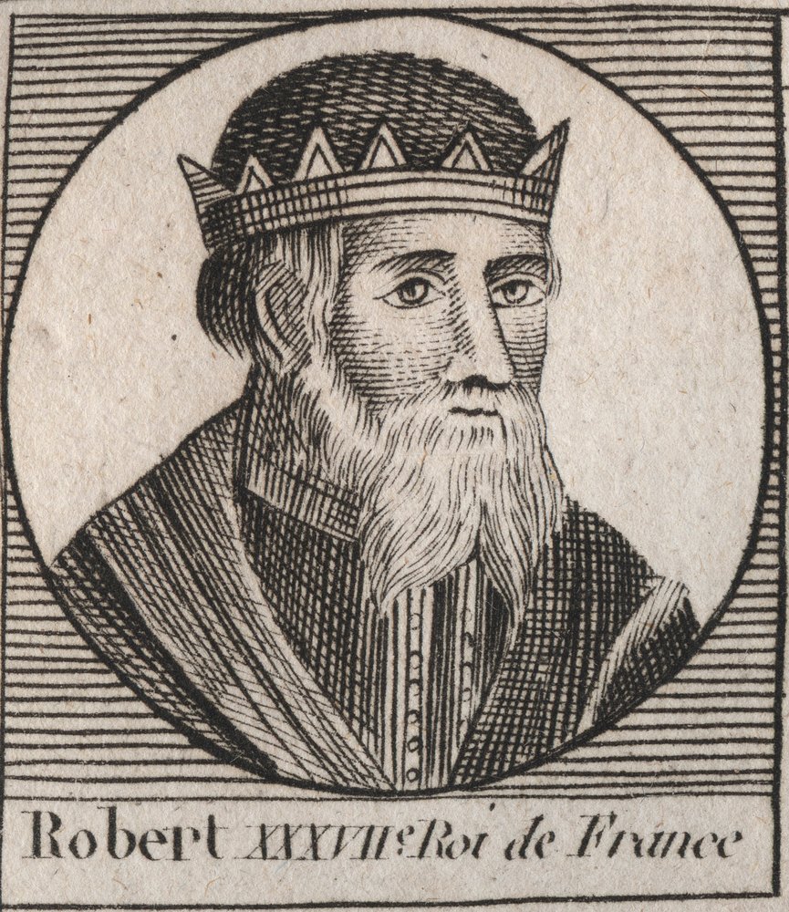 Portrait of Robert I (866-923), King of West Francia from 922 to 923 ...