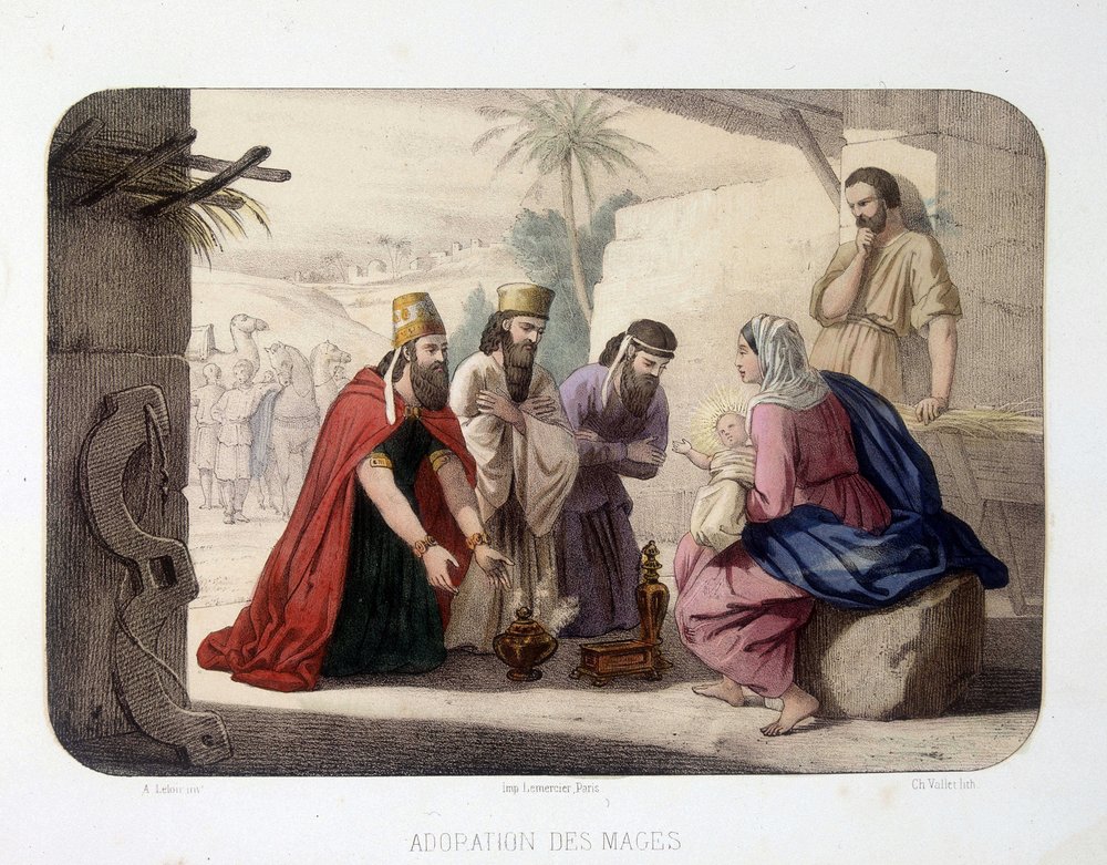 Adoration of the Magi by Unknown artist: Fine art print