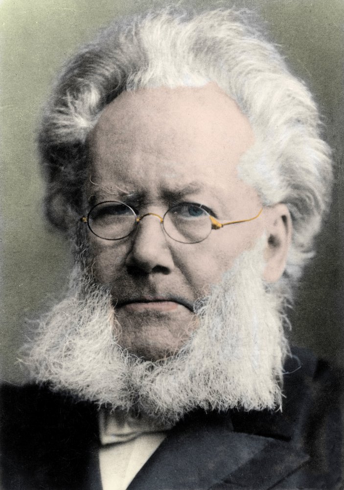 Portrait of Henrik Ibsen, Norwegian playwright