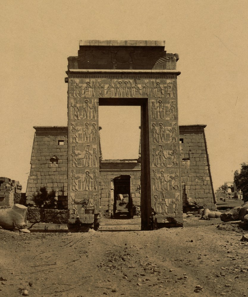 Propylon and Pylon in the Valley of the Rams, Temple of Ramses IV in ...