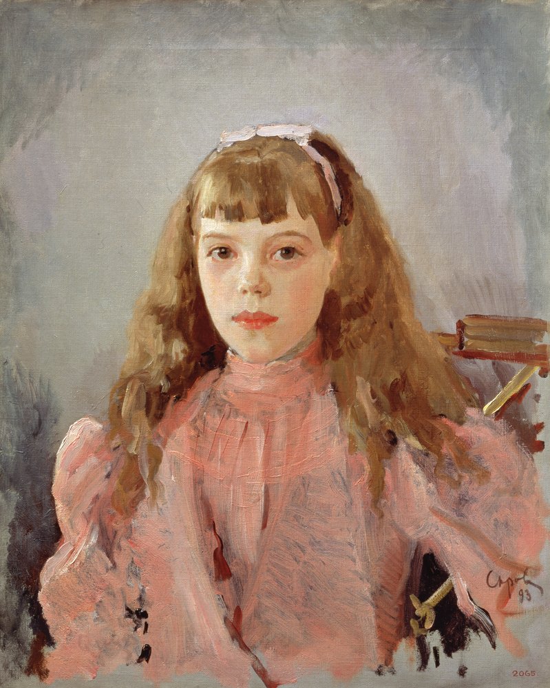 Portrait of Grand Duchess Olga Alexandrovna (1882-1960), 1893 by Valentin Aleksandrovich Serov