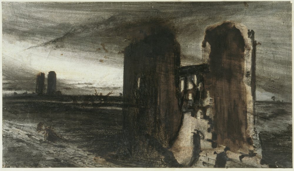 Ruins in a Landscape, 1870 by Victor Hugo