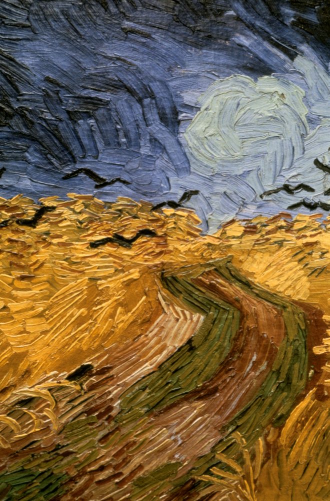 Wheatfield with Crows, detail, 1890 by Vincent van Gogh