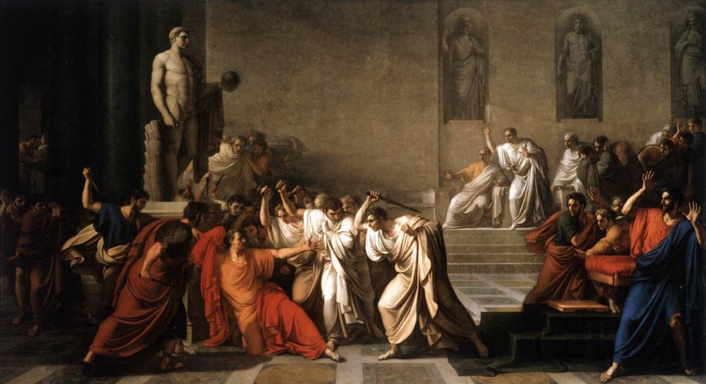 The Death of Caesar by Vincenzo Camuccini