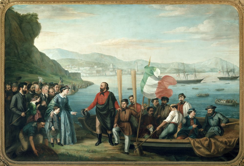 Giuseppe Garibaldi Leaves from Quarto for the Expedition of the Thousand