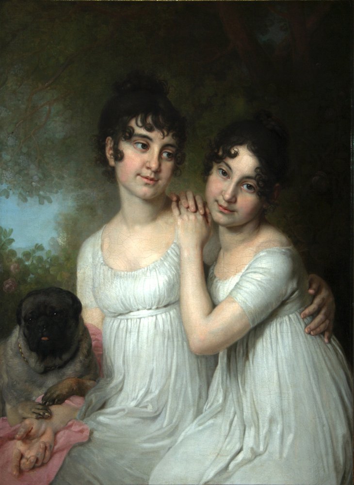 Portrait of Countesses E.A. and A.A. Kurakin