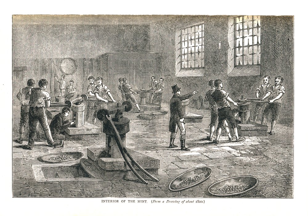 The Interior of the Mint from a Drawing of About 1800, 1878 by Walter Thornbury