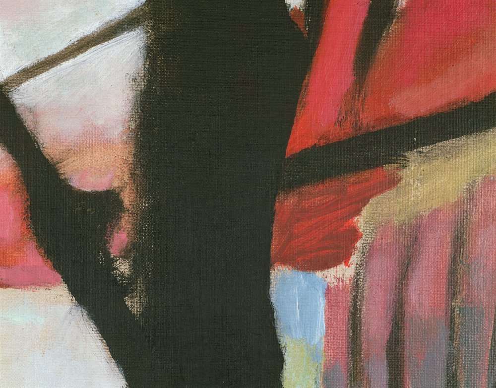 Landscape with black arch, detail by Wassily Kandinsky